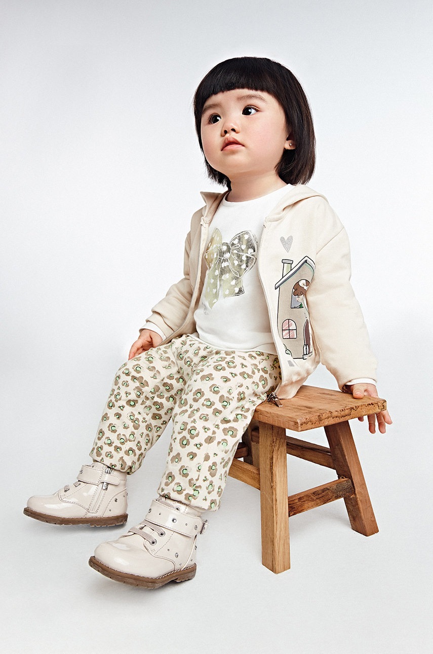 Детские ботинки Mayoral цвет бежевый Детские ботинки Mayoral цвет бежевый