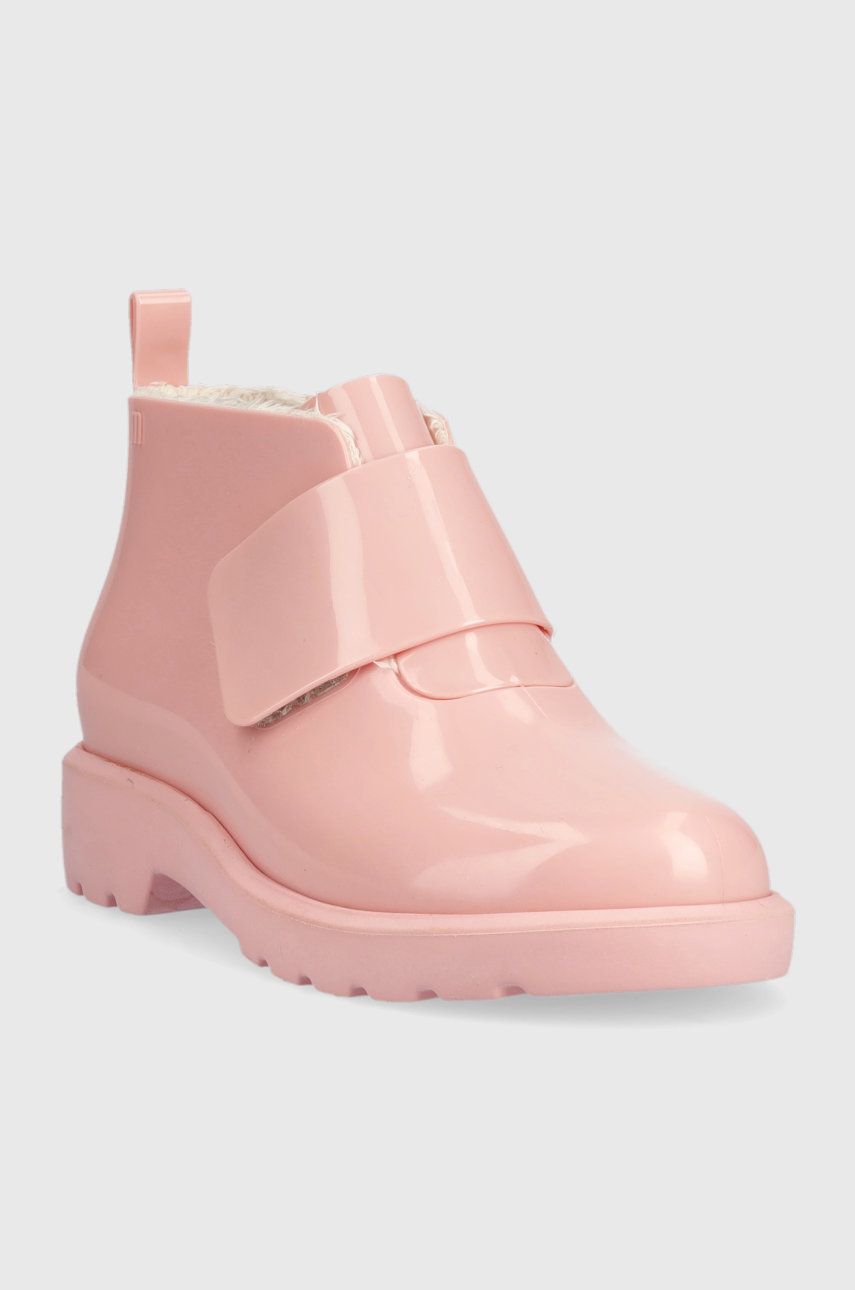 E-shop Dětské boty Melissa Chelsea Boot Inf růžová barva,