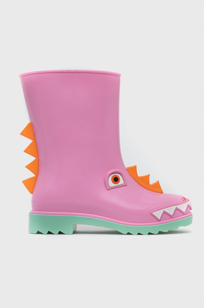E-shop Dětské holínky Melissa Rain Boot + Fabula Inf růžová barva