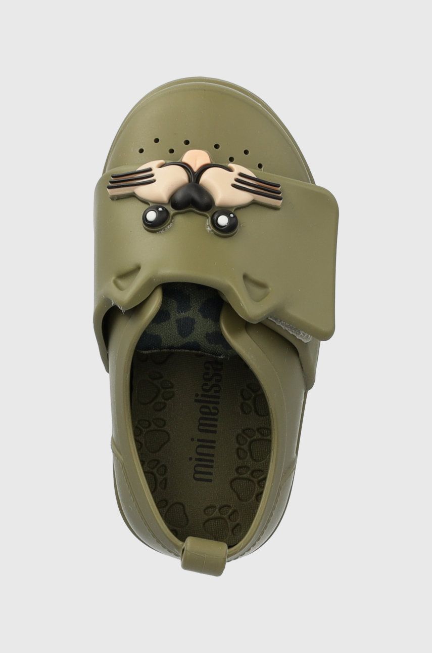 Детские полуботинки Melissa Jelly Pop Safari Bb цвет зелёный Детские полуботинки Melissa Jelly Pop Safari Bb цвет зелёный