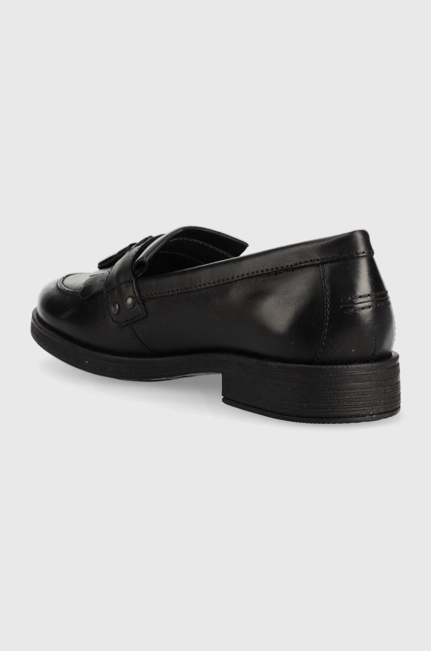 Geox Mocasini Din Piele Pentru Copii Culoarea Negru