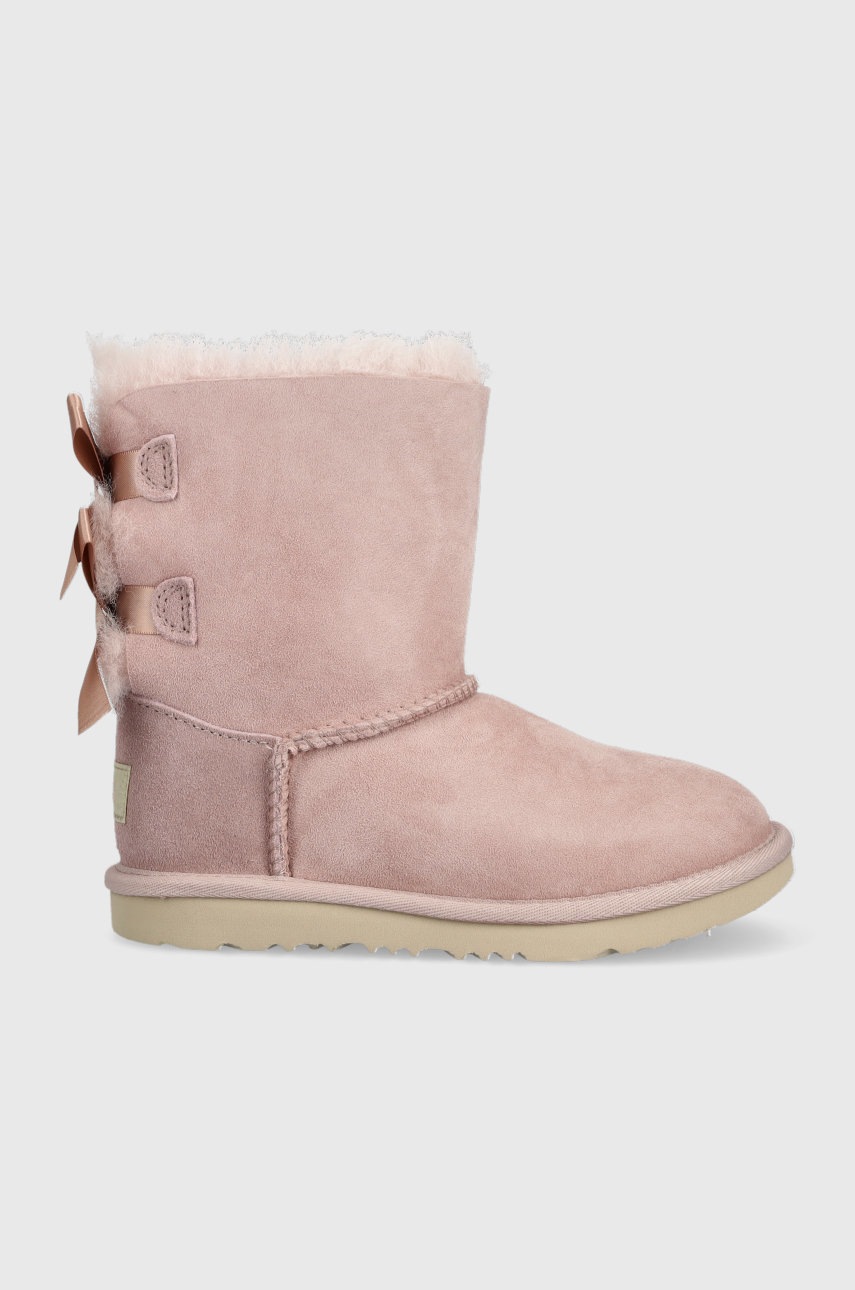 

Детски велурени апрески UGG Bailey Bow Ii в розово, Розов