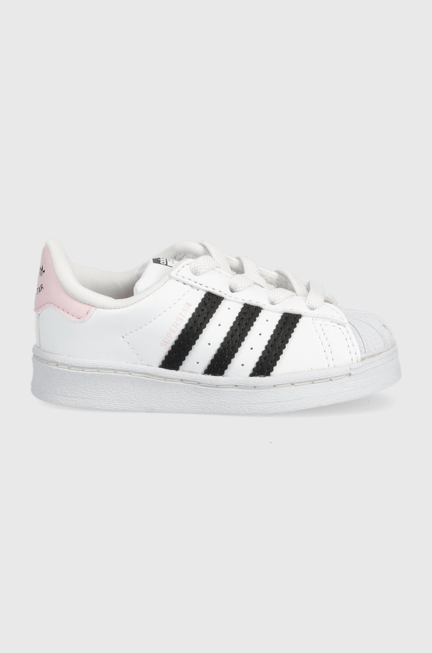 adidas Originals sneakers pentru copii culoarea alb