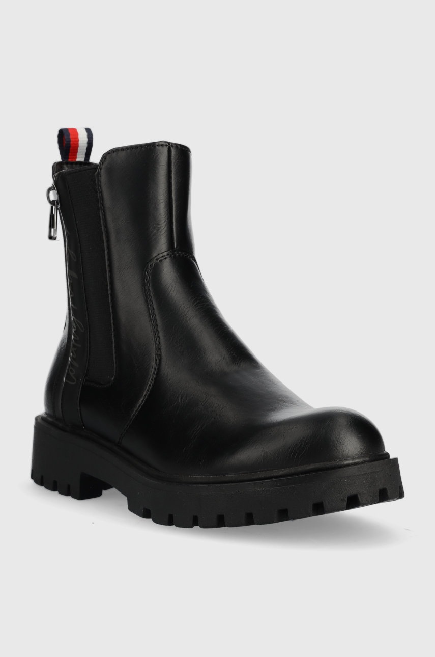 

Дитячі черевики Tommy Hilfiger колір чорний