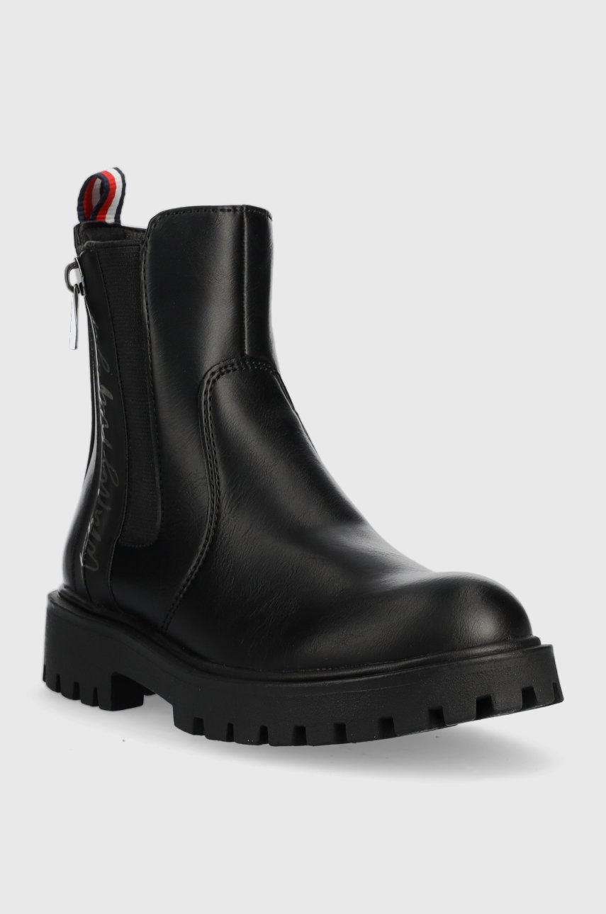 

Детские ботинки Tommy Hilfiger цвет чёрный