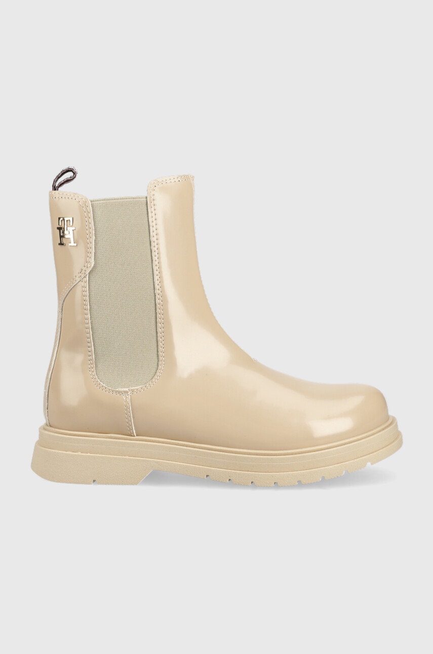 Детские ботинки Tommy Hilfiger цвет бежевый Детские ботинки Tommy Hilfiger цвет бежевый