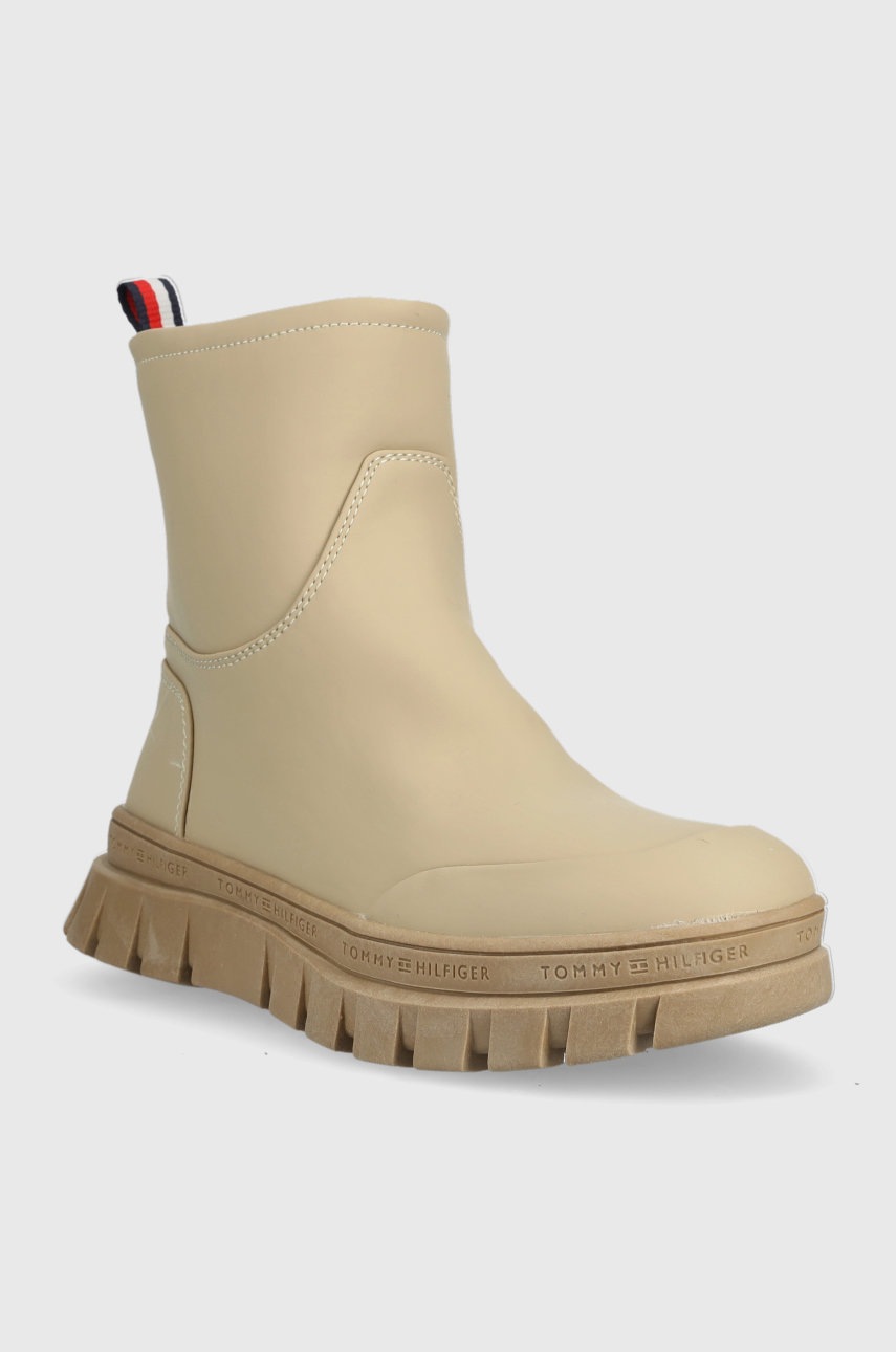

Детские ботинки Tommy Hilfiger цвет бежевый