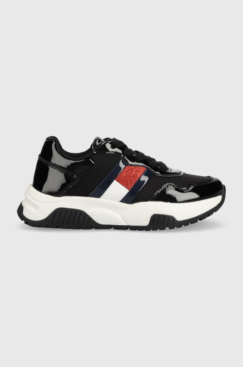 

Дитячі кросівки Tommy Hilfiger колір чорний