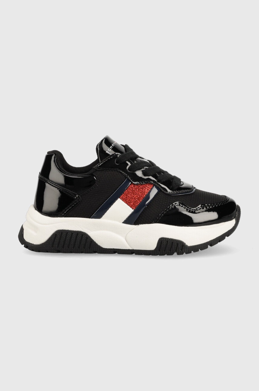 

Детски маратонки Tommy Hilfiger в черно, Черен