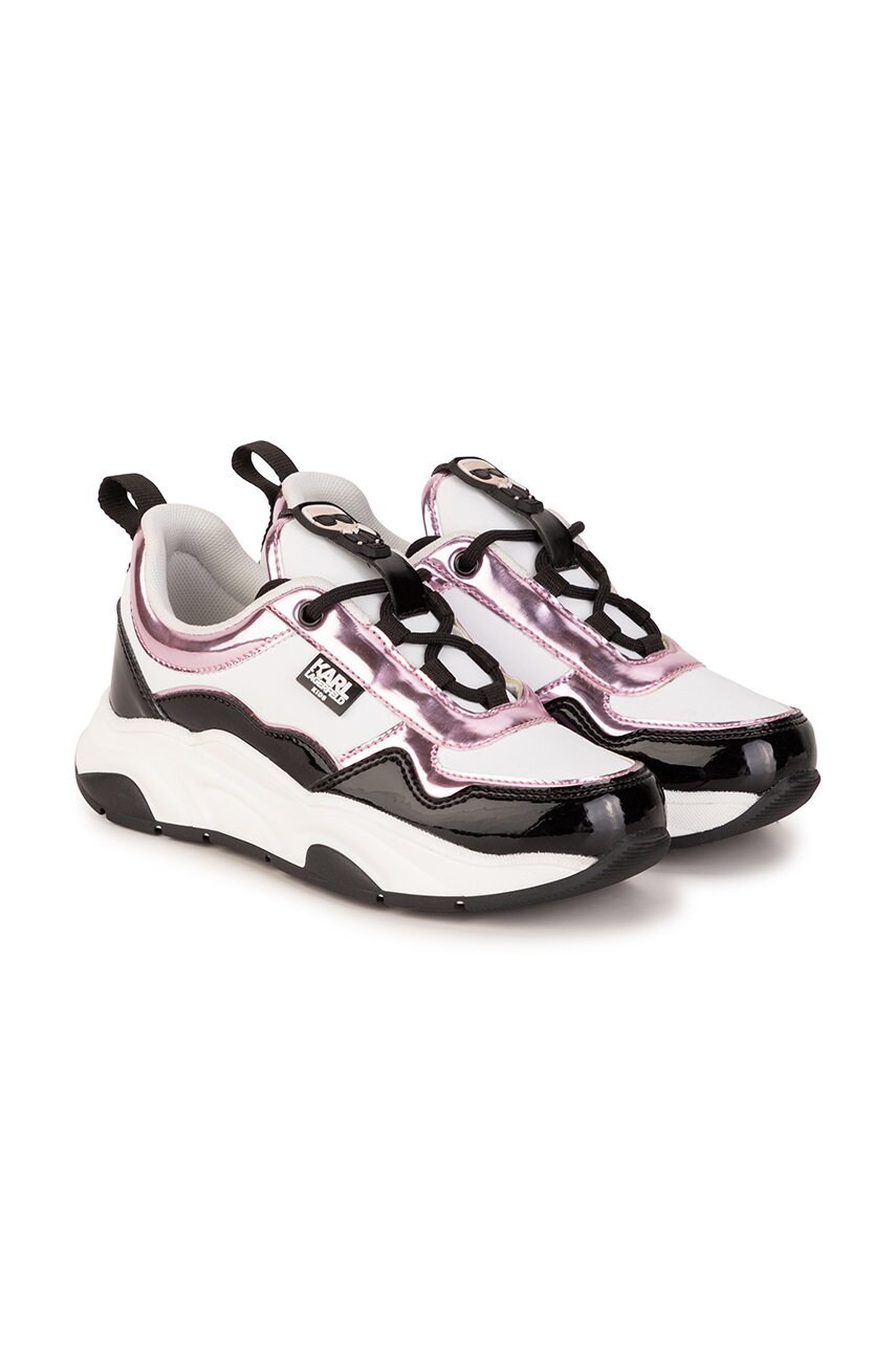 Karl lagerfeld sneakers pentru copii culoarea roz
