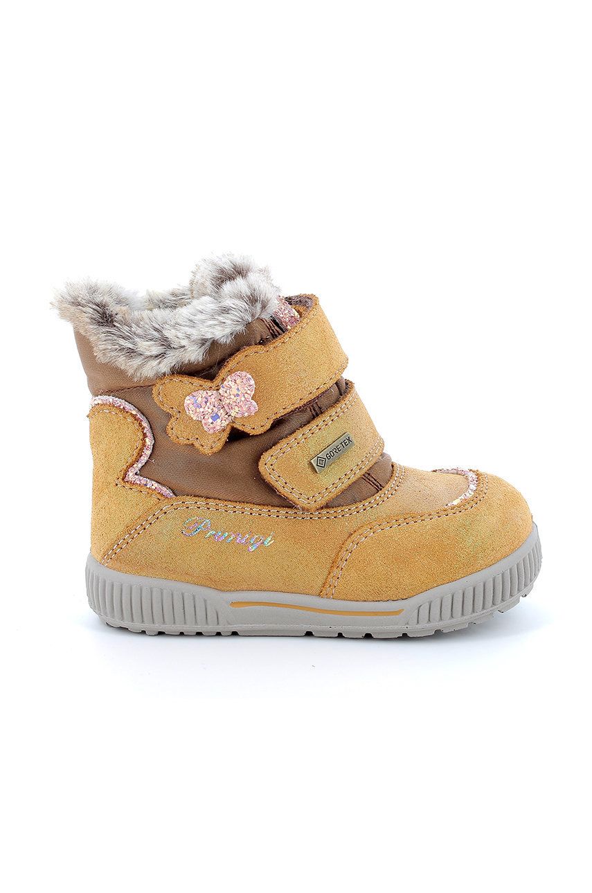 Dětské boty Primigi žlutá barva - žlutá -  Svršek: Textilní materiál