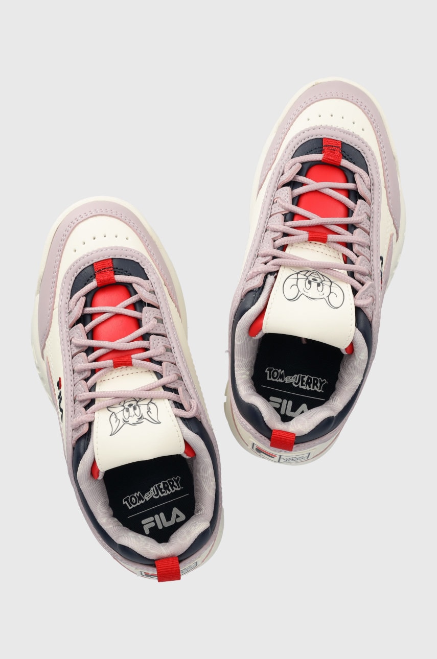 Fila sneakers pentru copii disruptor x tom i jerry culoarea violet