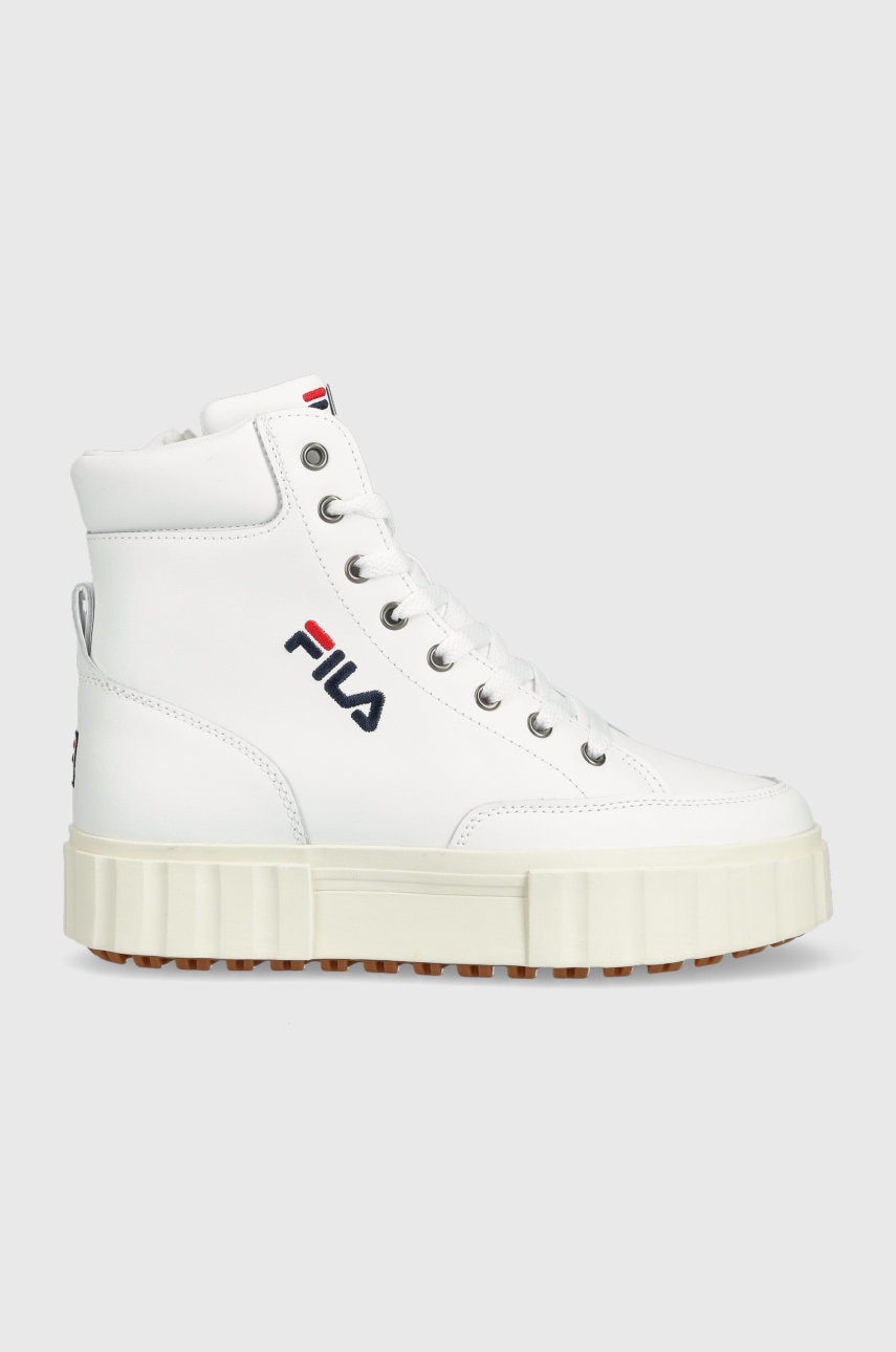 E-shop Dětské sneakers boty Fila Sandblast bílá barva