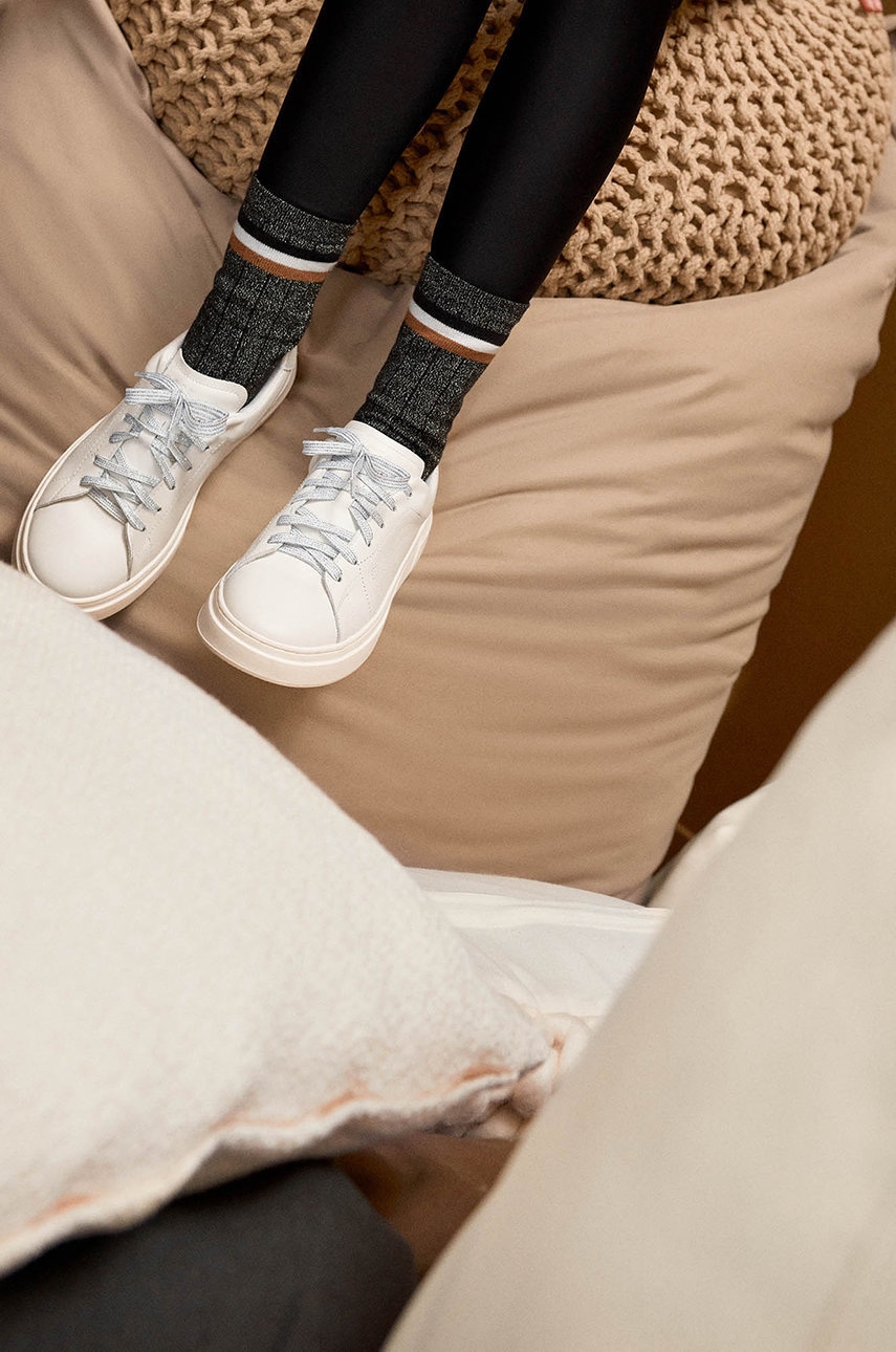 Boss sneakers pentru copii culoarea alb