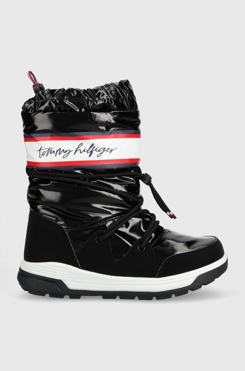 

Дитячі чоботи Tommy Hilfiger колір чорний