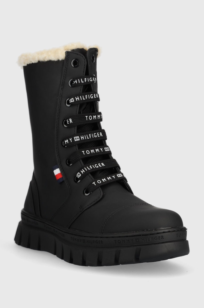 

Дитячі зимові черевики Tommy Hilfiger колір чорний