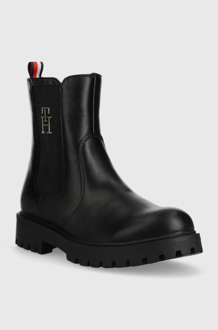 

Детские ботинки Tommy Hilfiger Chelsea цвет чёрный