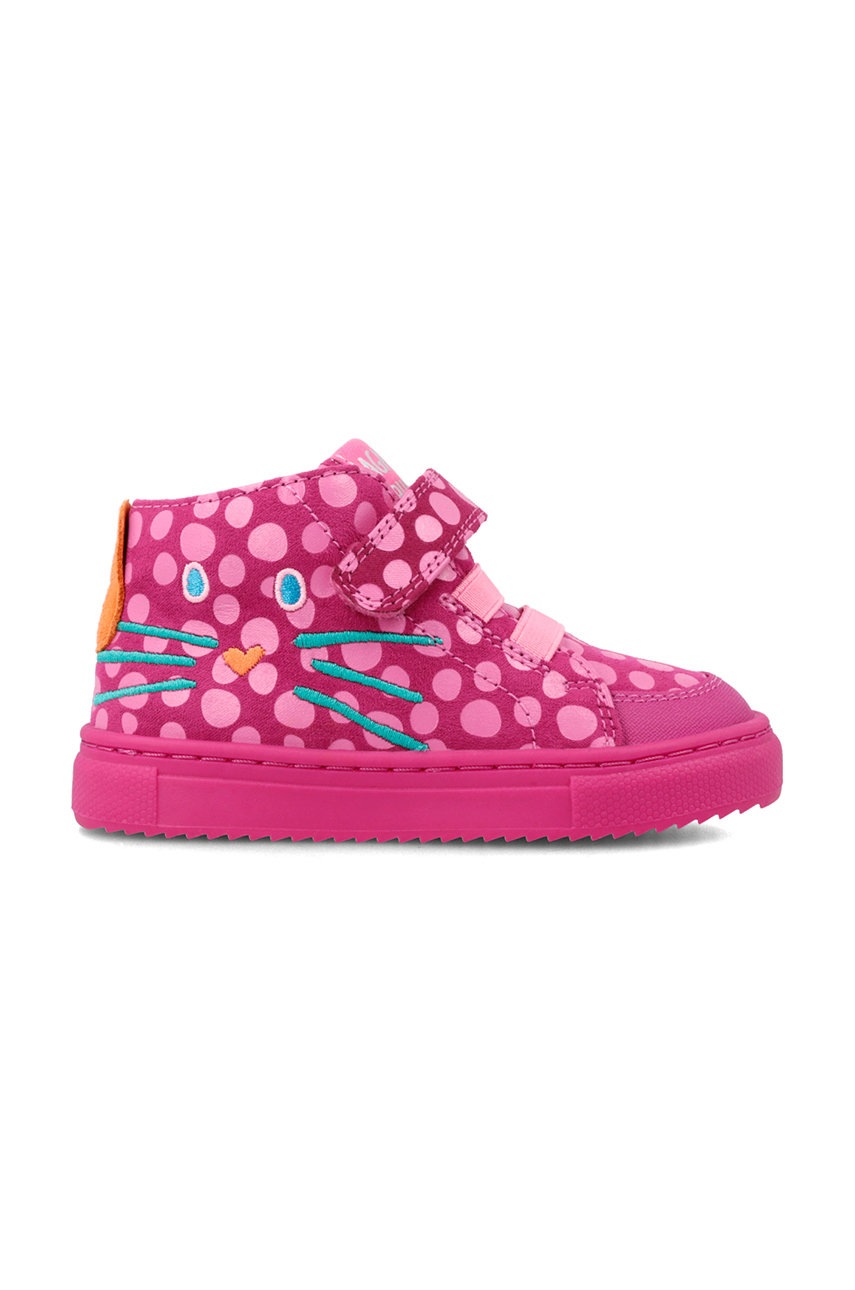 

Дитячі шкіряні кросівки Agatha Ruiz de la Prada колір рожевий