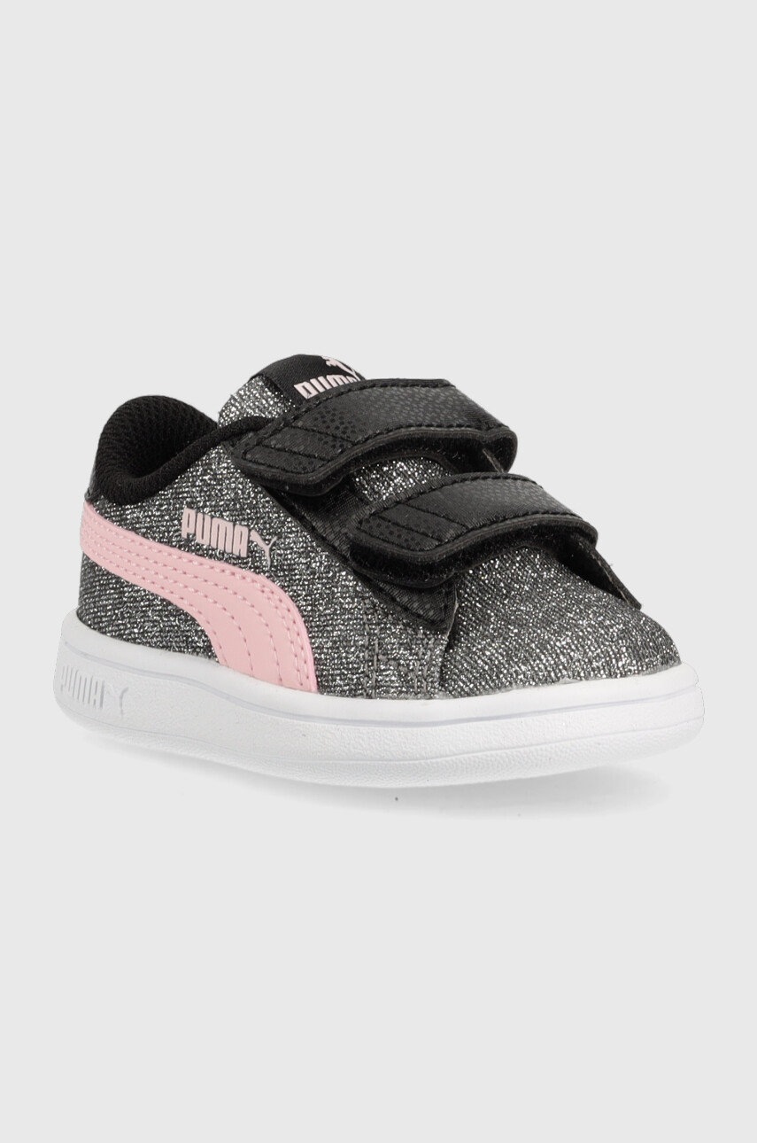 

Детские кроссовки Puma Smash V2 Glitz Glam цвет серебрянный
