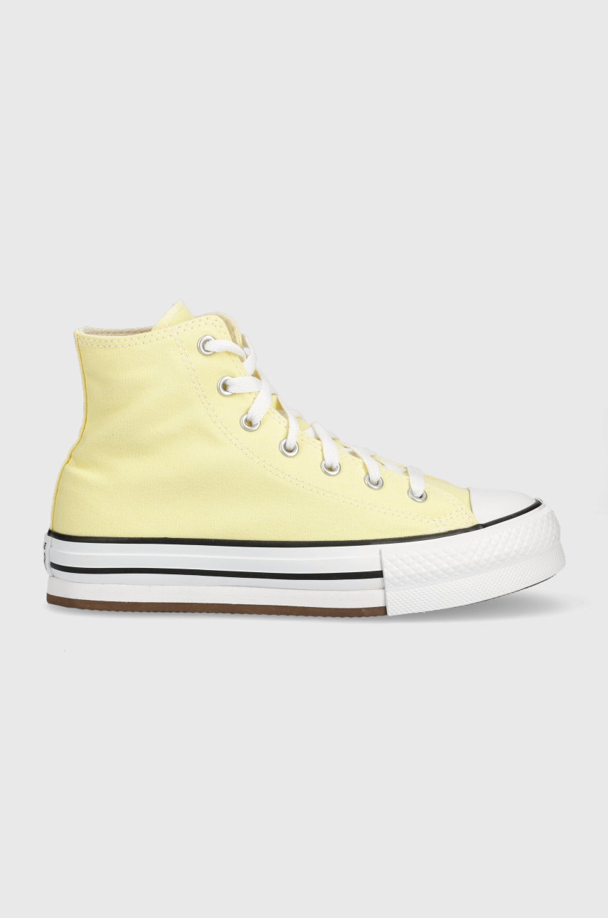 

Детски високи кецове Converse Chuck Taylor All Star Eva Lift в жълто, Жълт