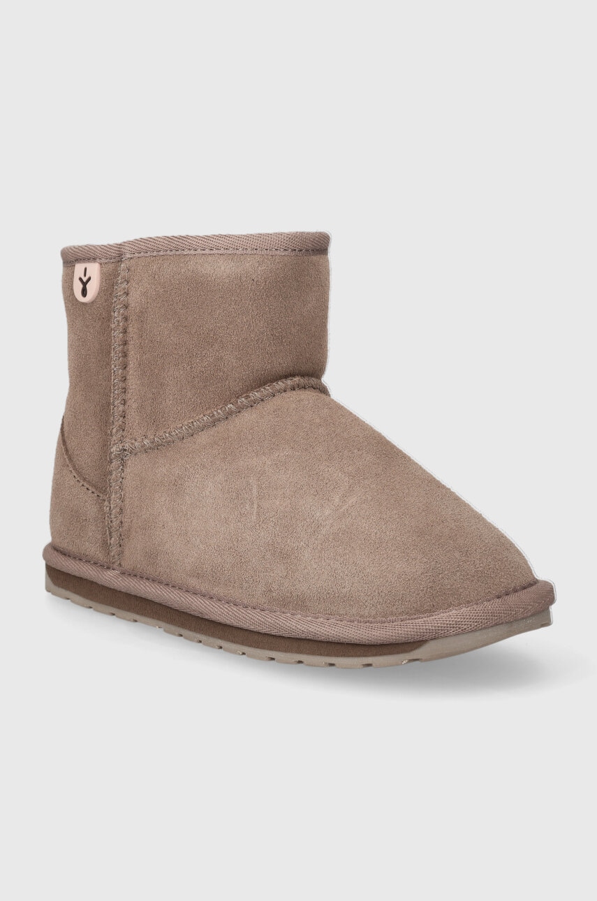 Дитячі замшеві чоботи Emu Australia Wallaby Mini колір сірий K10103