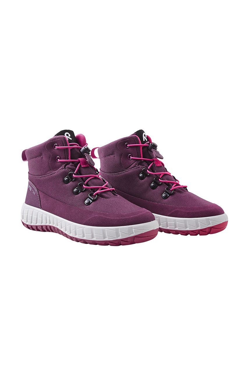 Dětské zimní boty Reima fialová barva - fialová - Svršek: Umělá hmota