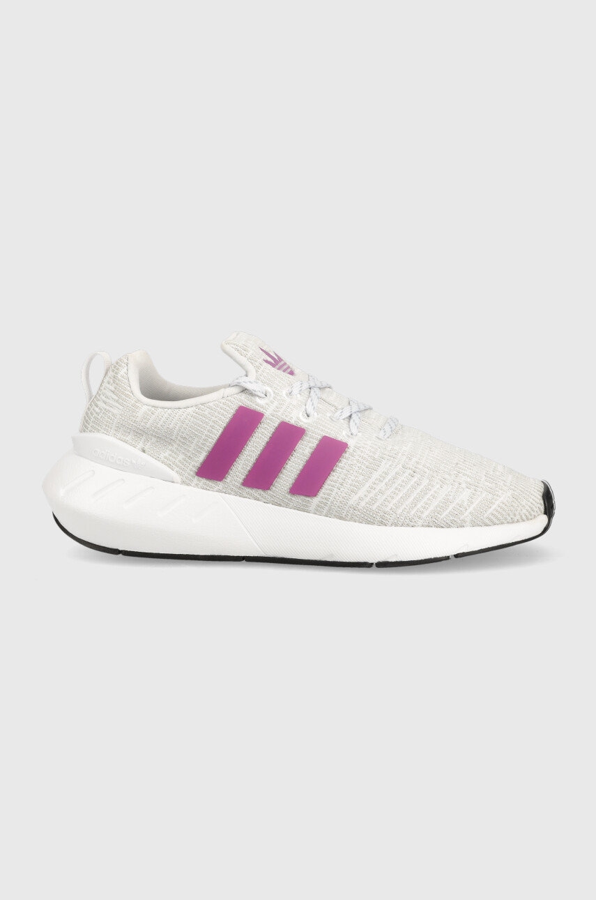 Levně Dětské boty adidas Originals Swift Run šedá barva