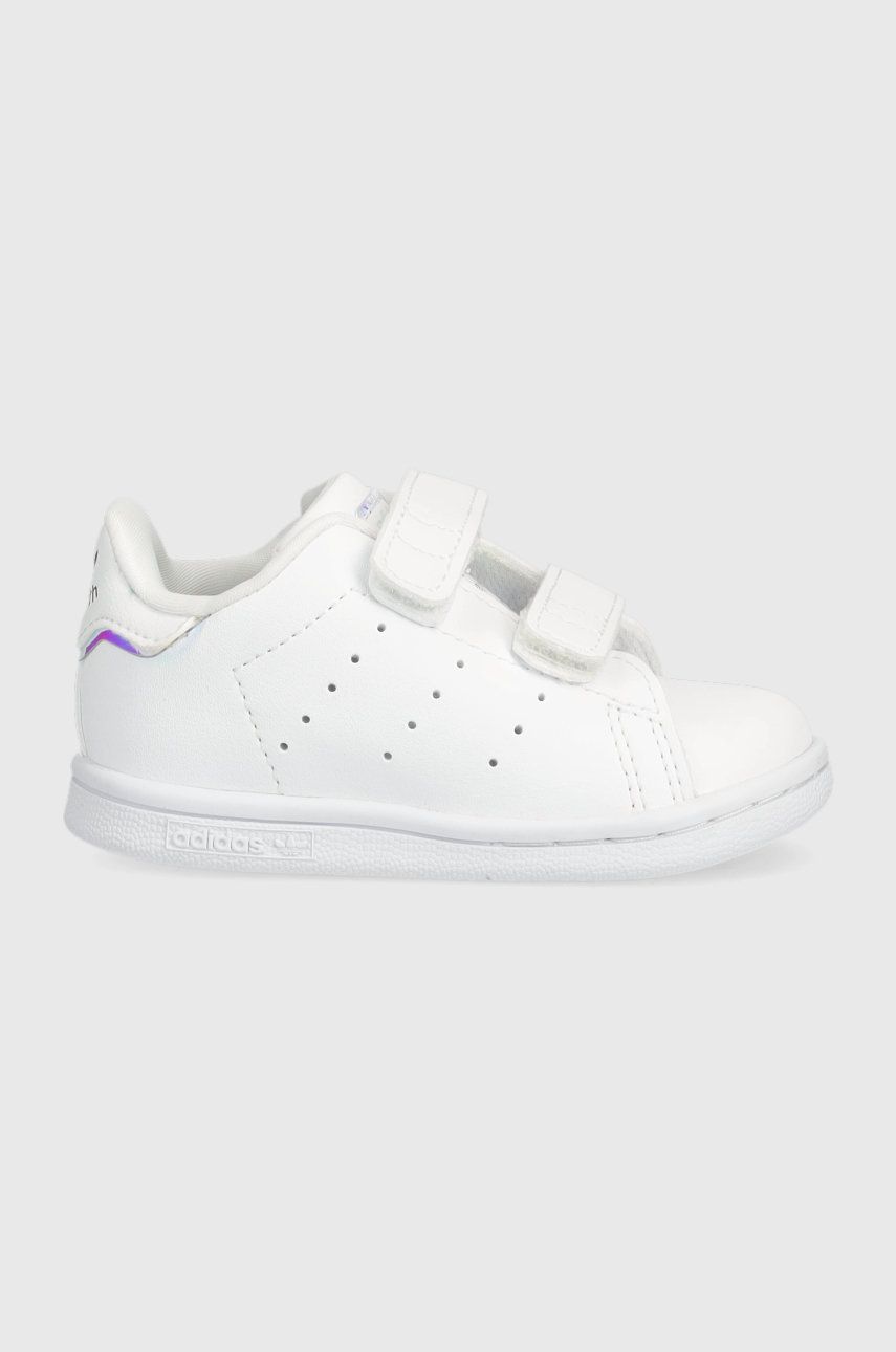Levně Dětské sneakers boty adidas Originals Stan Smith Cf I bílá barva