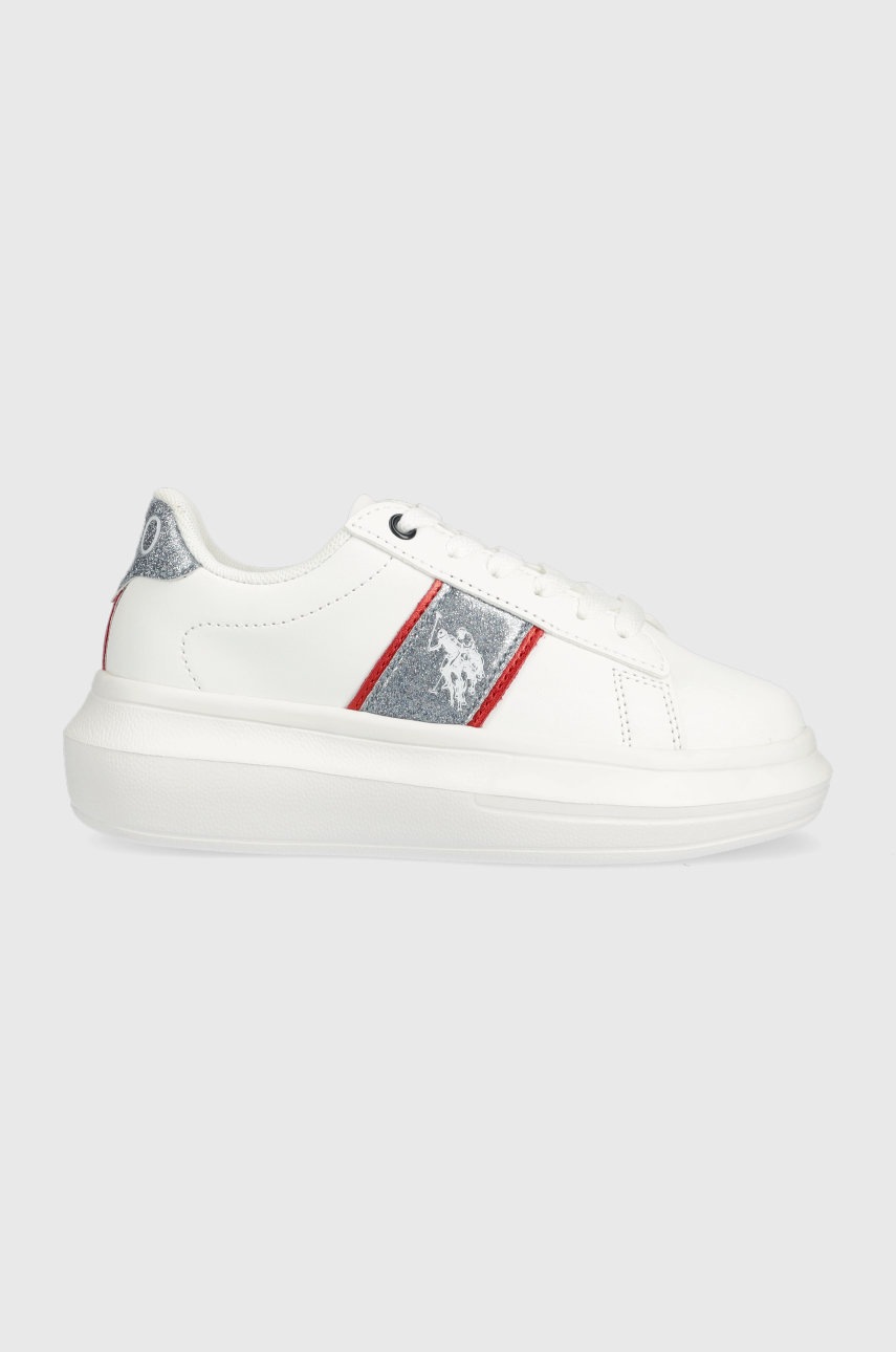 

Детски маратонки U.S. Polo Assn. в бяло, Бял