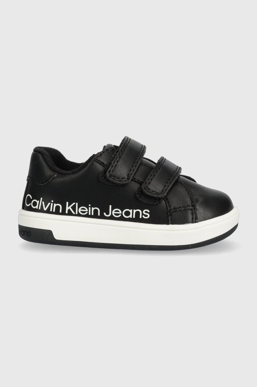 

Детски маратонки Calvin Klein Jeans в черно, Черен