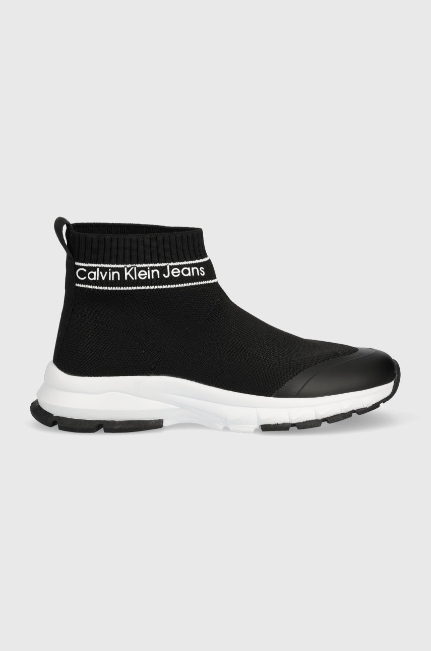 

Детски маратонки Calvin Klein Jeans в черно, Черен