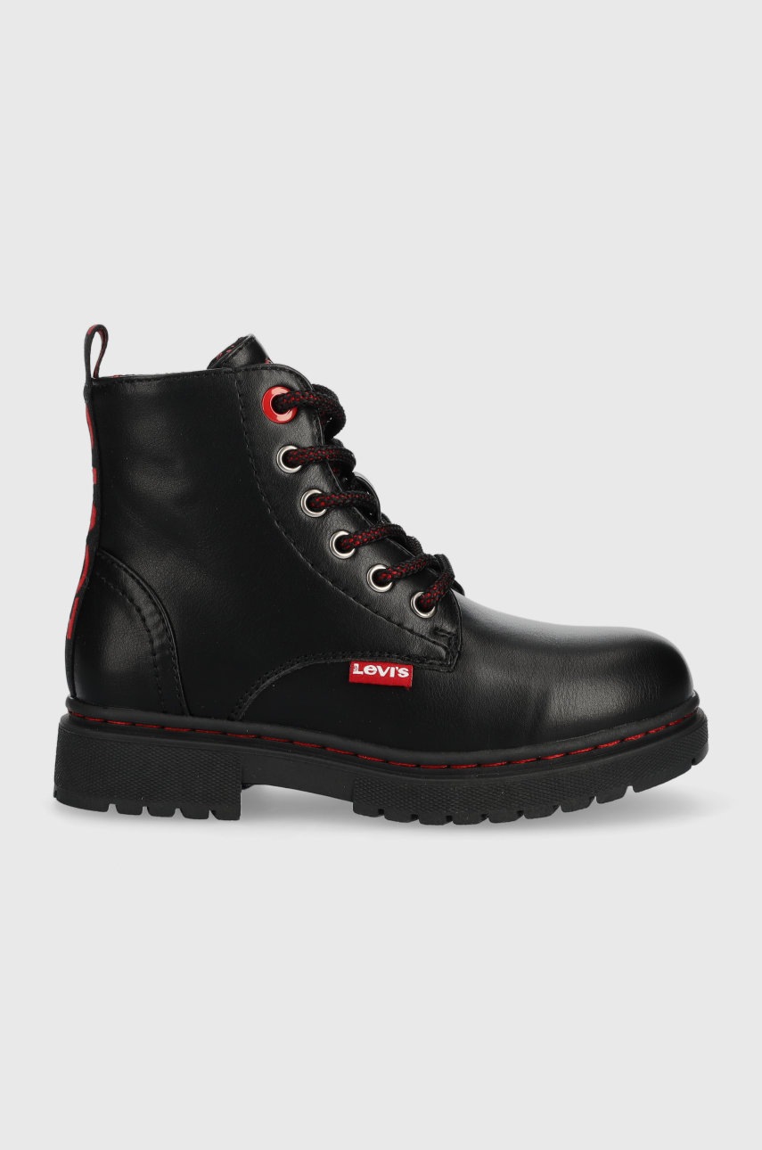 

Детски кубинки Levi's в черно, Черен