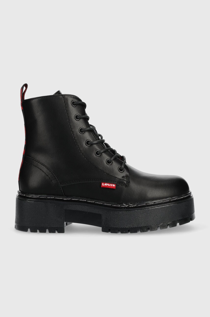 Levi's bocanci copii culoarea negru,