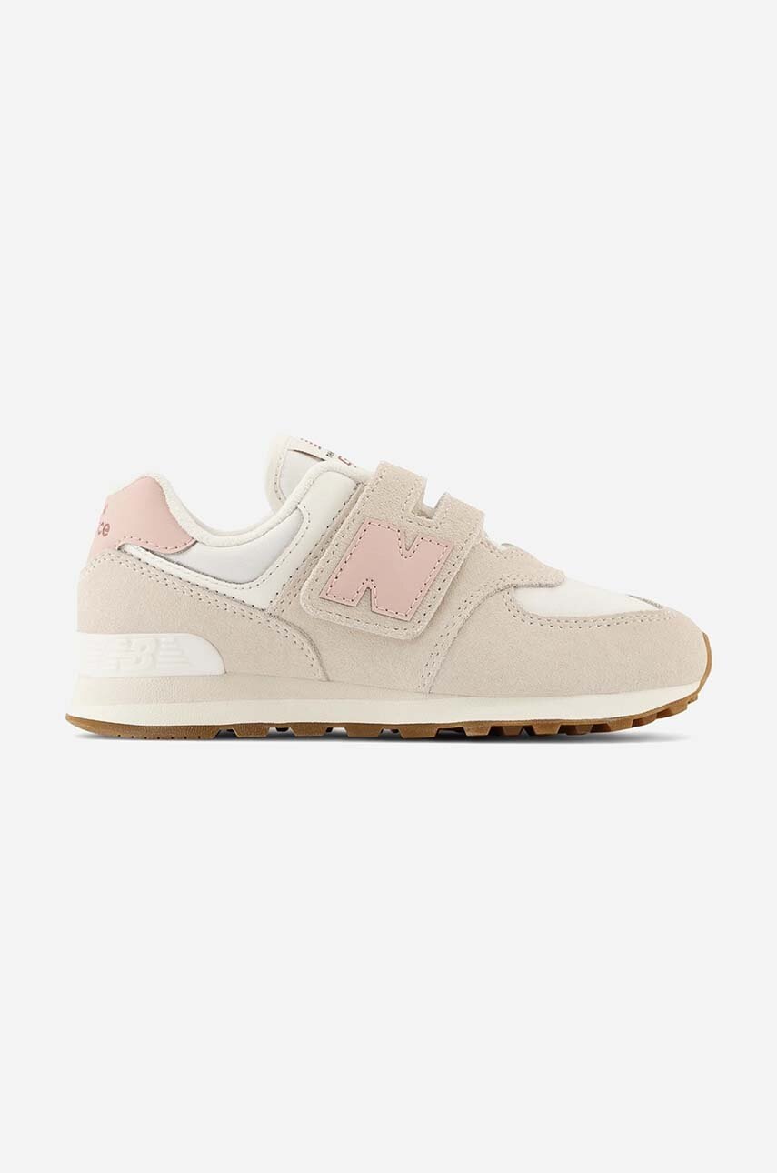 New Balance sneakers pentru copii PV574RP1 culoarea bej