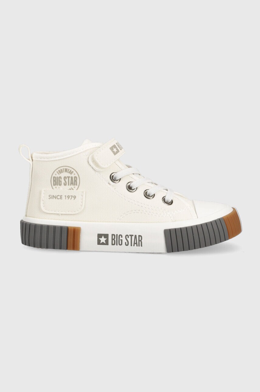 

Детски високи кецове Big Star в бяло, Бял