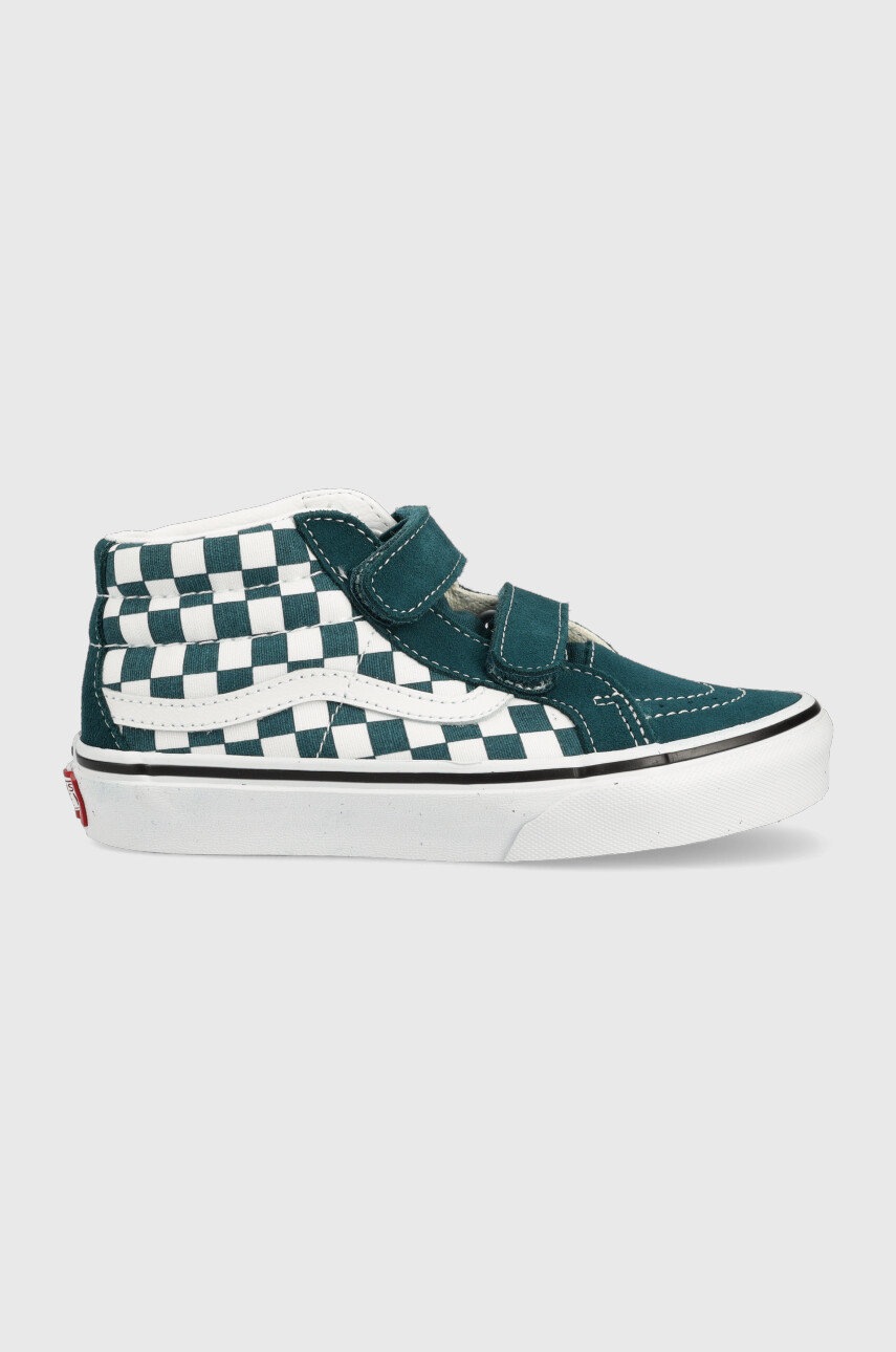 

Детски високи кецове Vans в зелено, Зелен