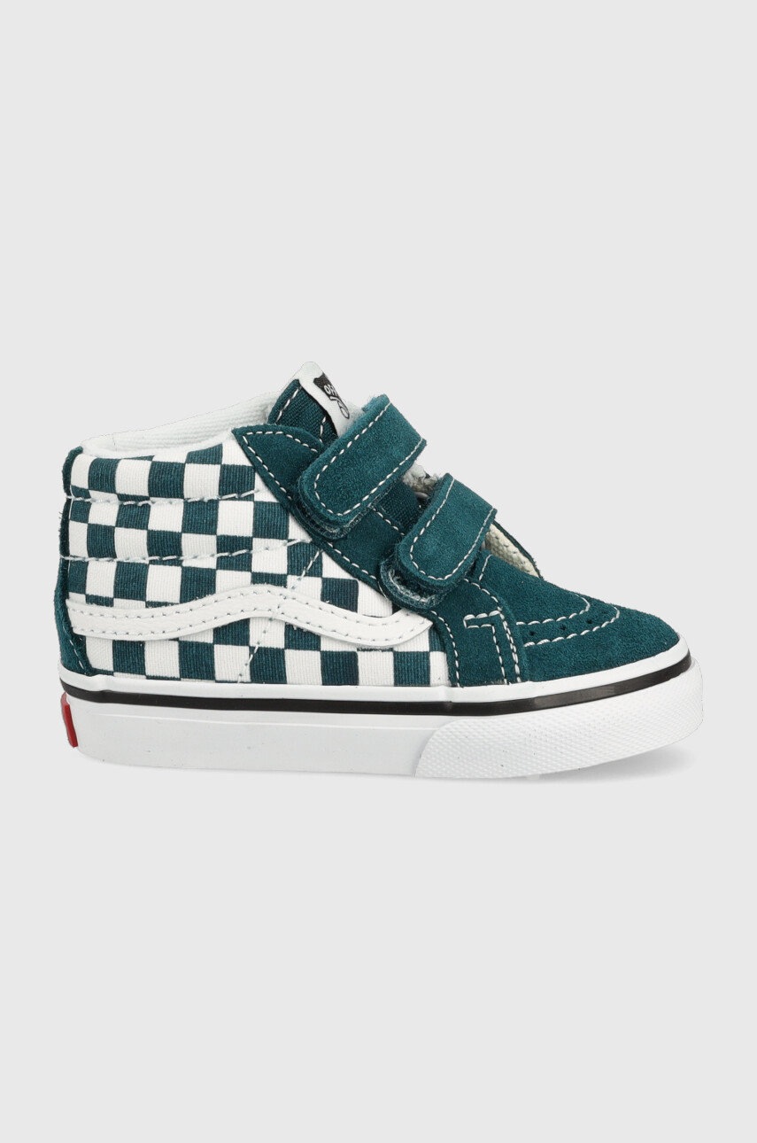 

Детски високи кецове Vans в зелено, Зелен