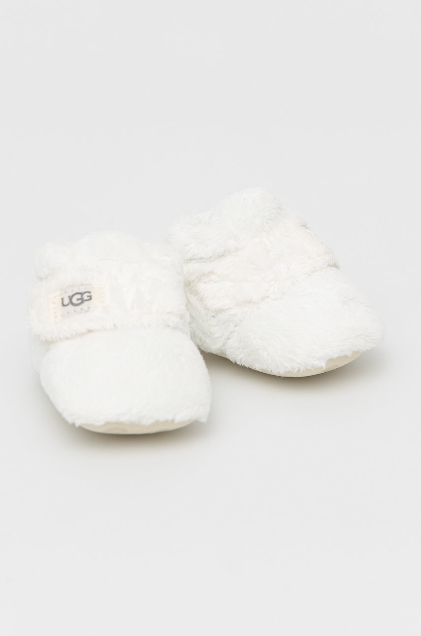 Тапочки для немовлят UGG Bixbee колір білий Тапочки для немовлят UGG Bixbee колір білий