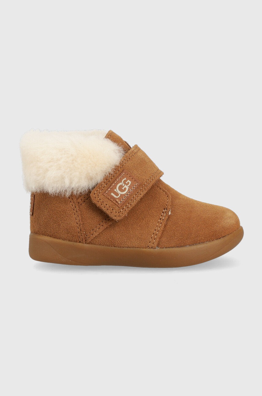 UGG cizme de zapada din piele intoarsa Nolen culoarea maro