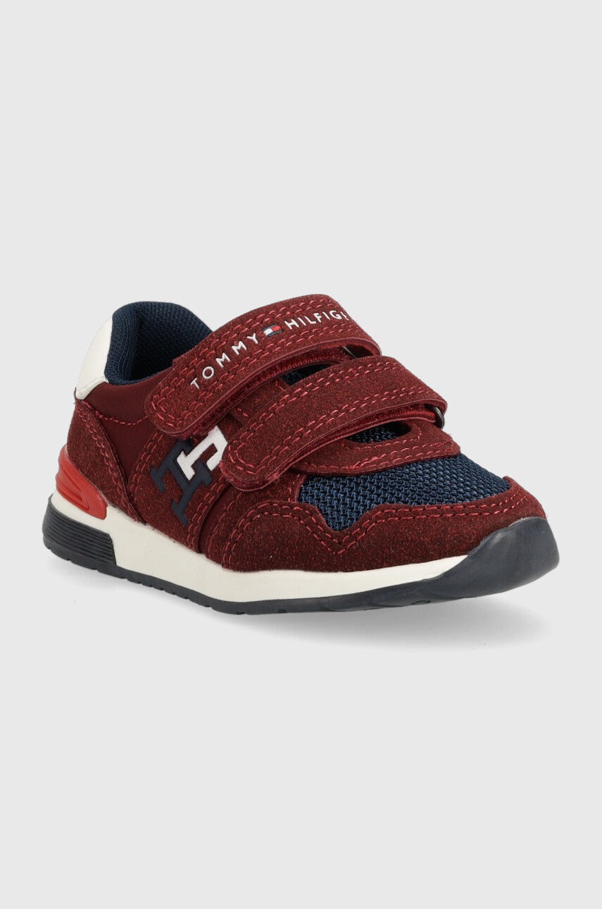 

Детские кроссовки Tommy Hilfiger цвет бордовый
