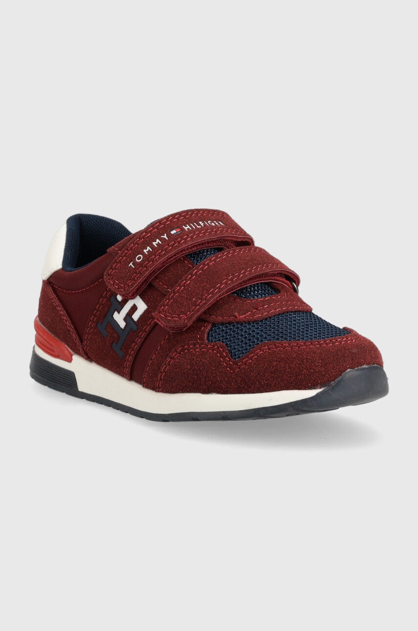 

Детские кроссовки Tommy Hilfiger цвет бордовый