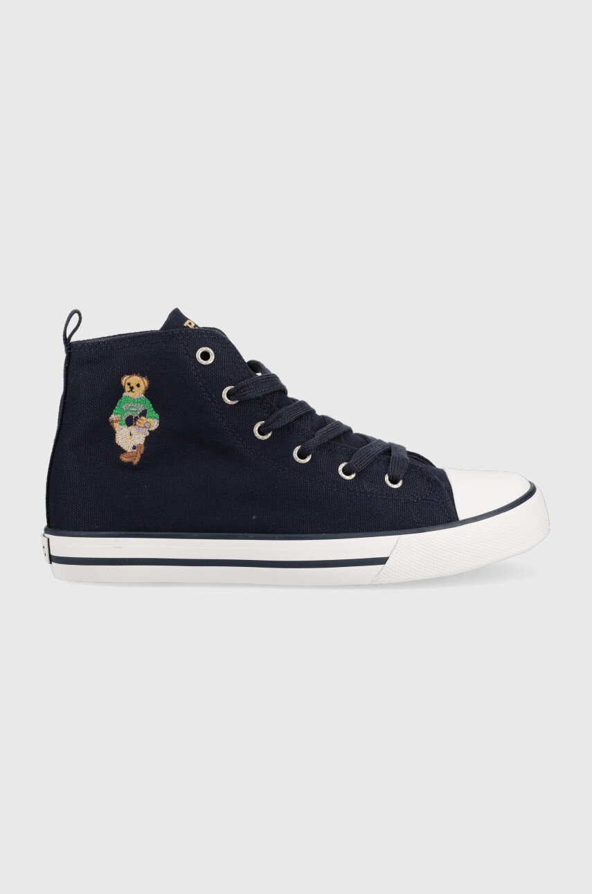 

Детски високи кецове Polo Ralph Lauren в тъмносиньо, Тъмносин