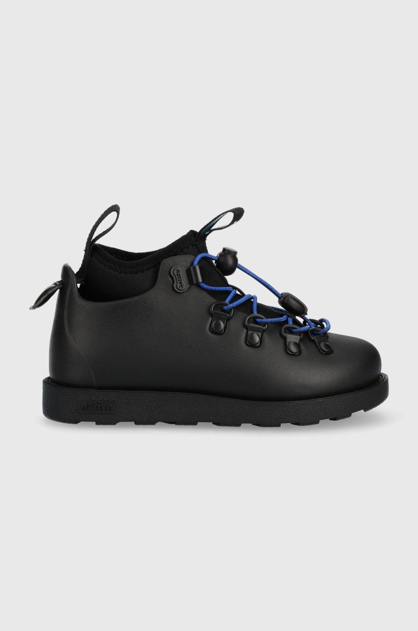 Dětské zimní boty Native Fitzsimmons černá barva - černá -  Svršek: Umělá hmota Vnitřek: T