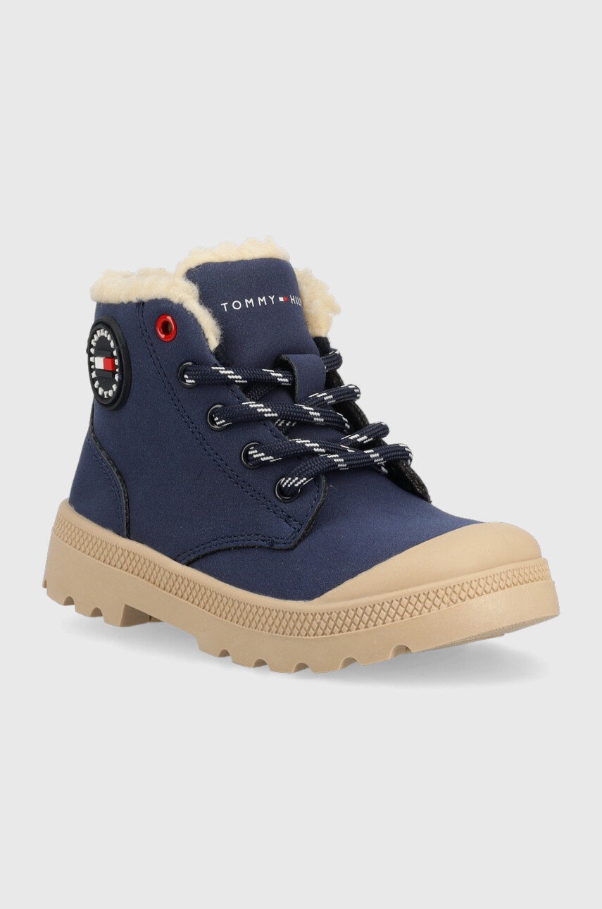 

Дитячі зимові черевики Tommy Hilfiger колір синій