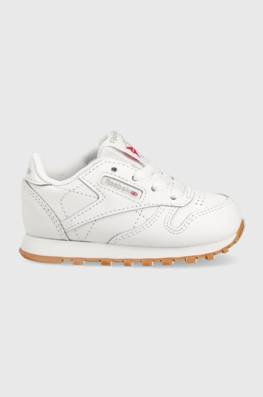 

Детски кожени маратонки Reebok Classic в бяло, Бял