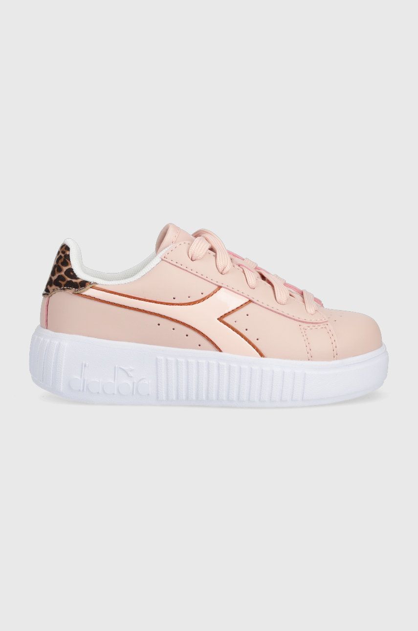 Levně Dětské sneakers boty Diadora růžová barva