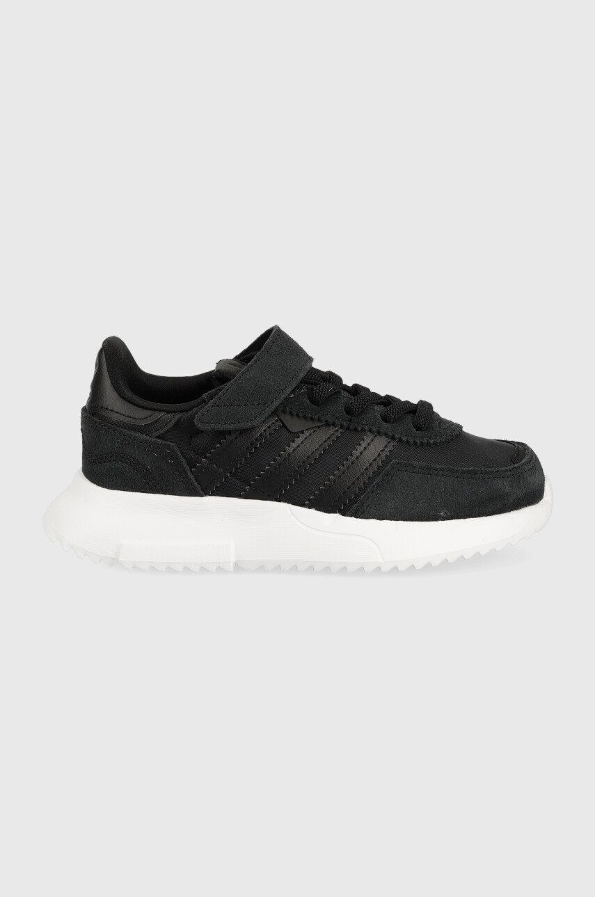 Dětské sneakers boty adidas Originals Retropy F2 černá barva - černá -  Svršek: Textilní materi