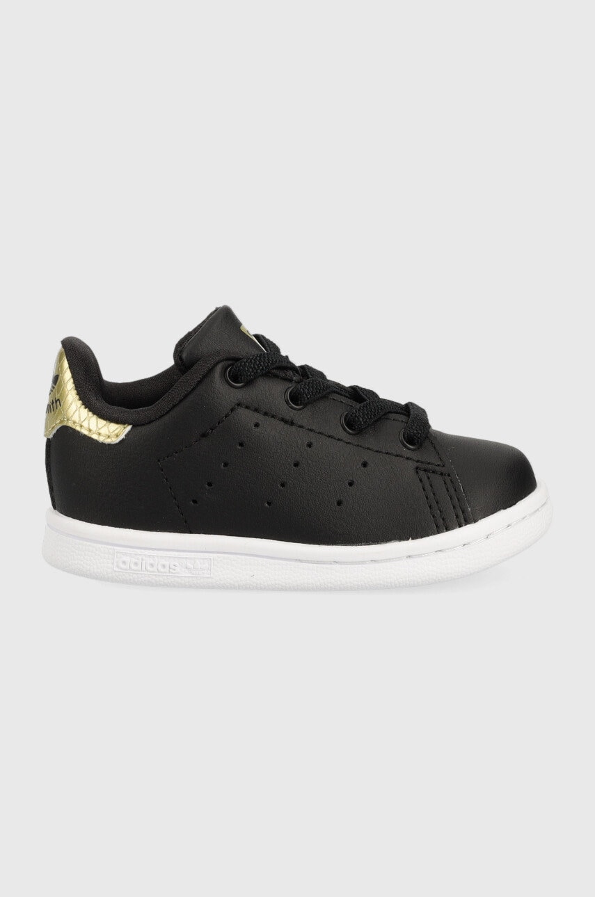 Levně Dětské sneakers boty adidas Originals Stan Smith El I černá barva