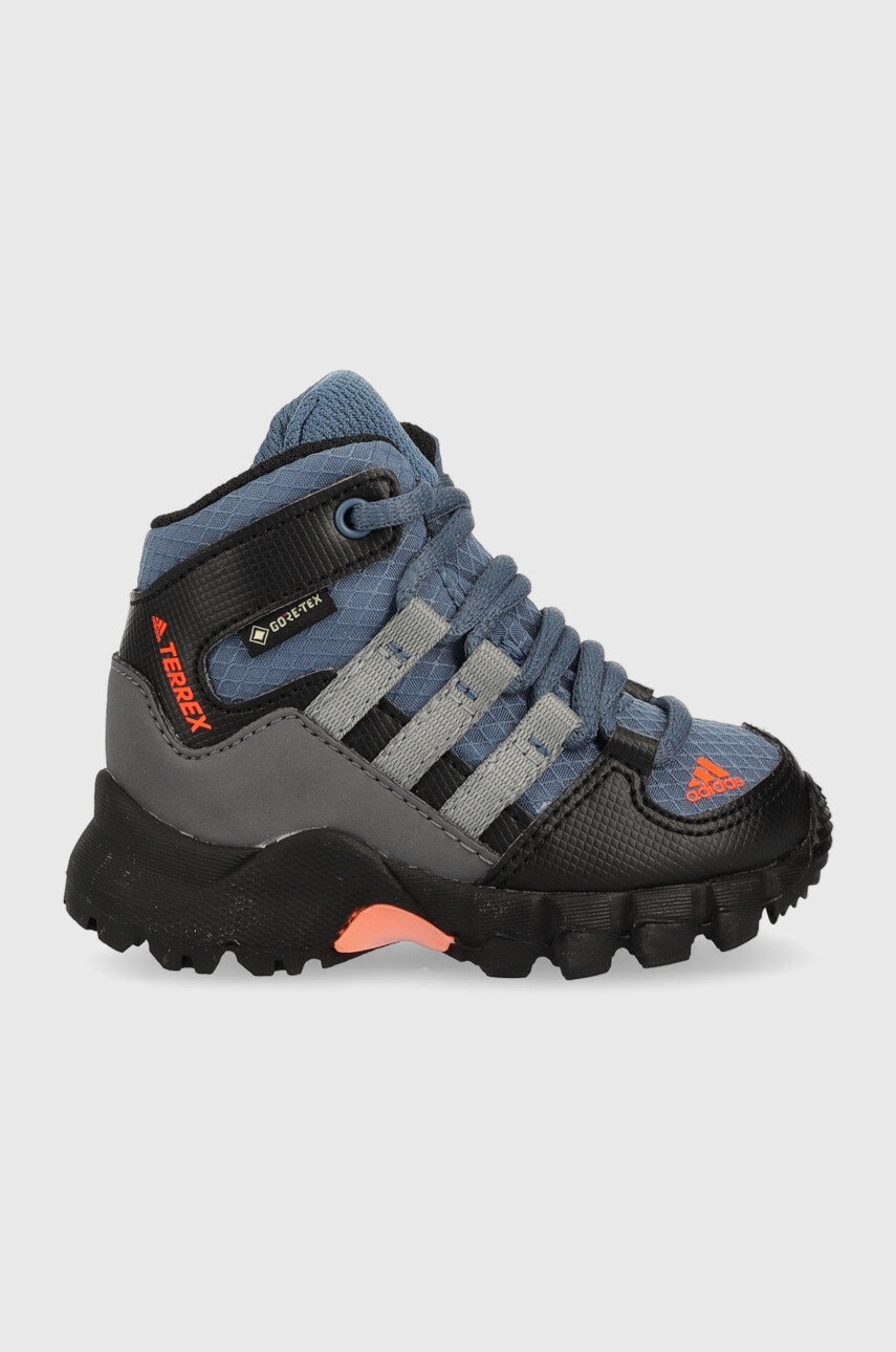 Boty adidas TERREX Mid GTX I tmavomodrá barva - námořnická modř -  Svršek: Umělá hmota