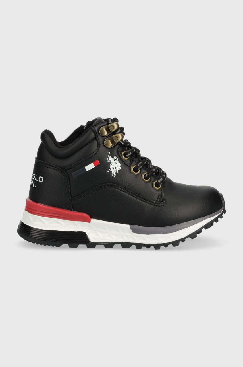 

Детски зимни обувки U.S. Polo Assn. в черно, Черен